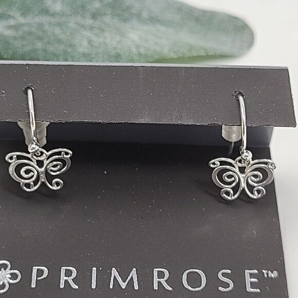 PRIMROSE Sterling Silver Butterfly Earrings NWT - Picture 3 of 6